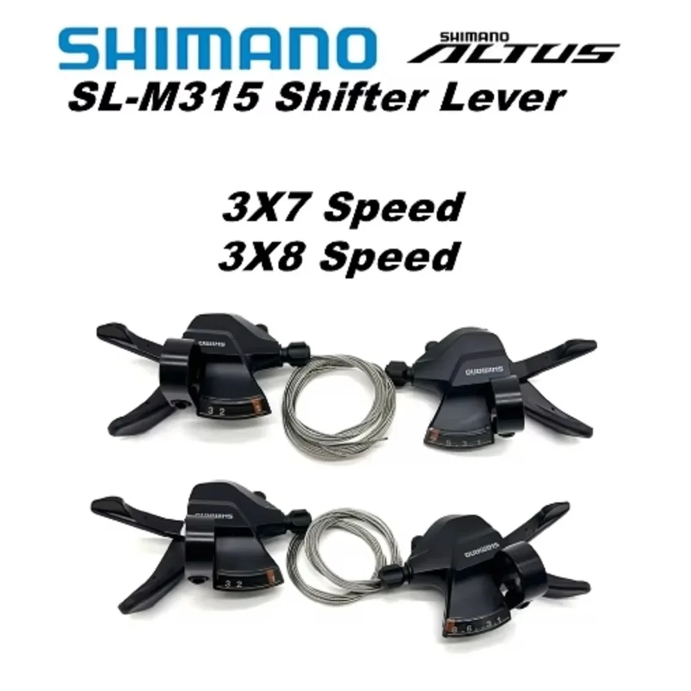 Shimano M315 7 8-скоростной MTB переключатель Altus RD-M310 Задний переключатель 21S 24V Горный велосипед 3S Рычаг дисплея передач для велосипеда