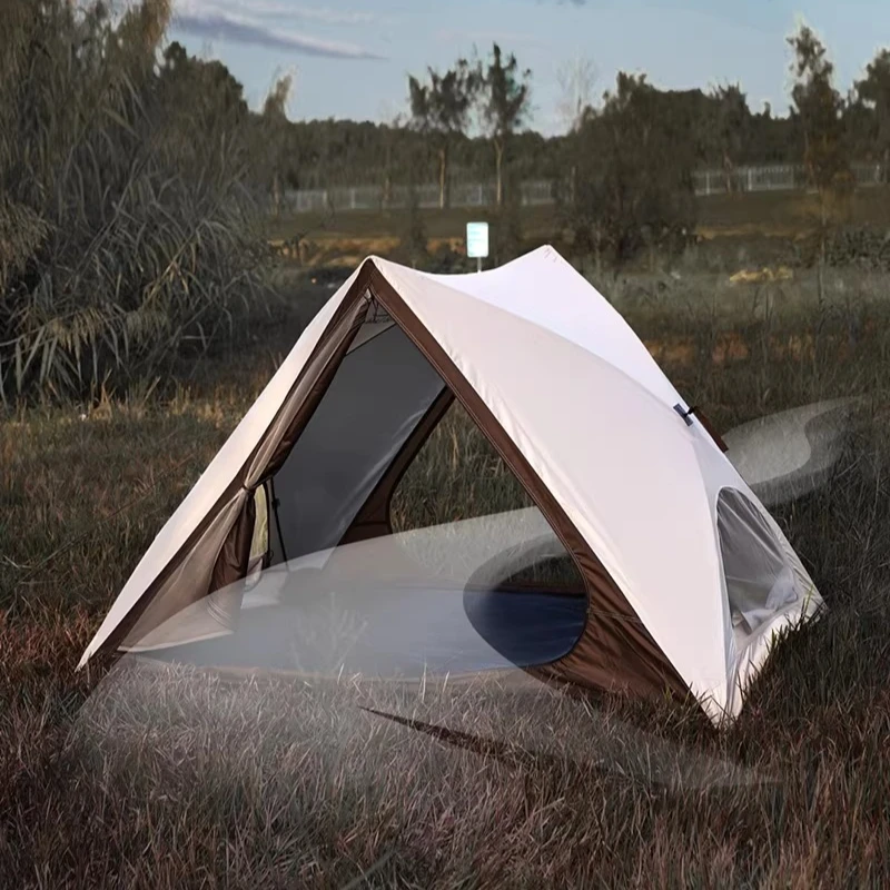 

Awning Folding Waterproof Camping Tent Bunk Backpacking Travel Camping Tent Survival Light-Weight Tentes De Voyage Outdoor Tools