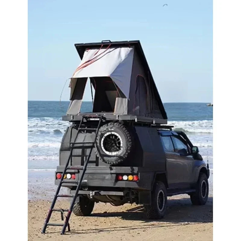 High Quality OEM Four Season Hard Rooftop Tent High Density Waterproof Panel Ready Off Road Camping Supplies