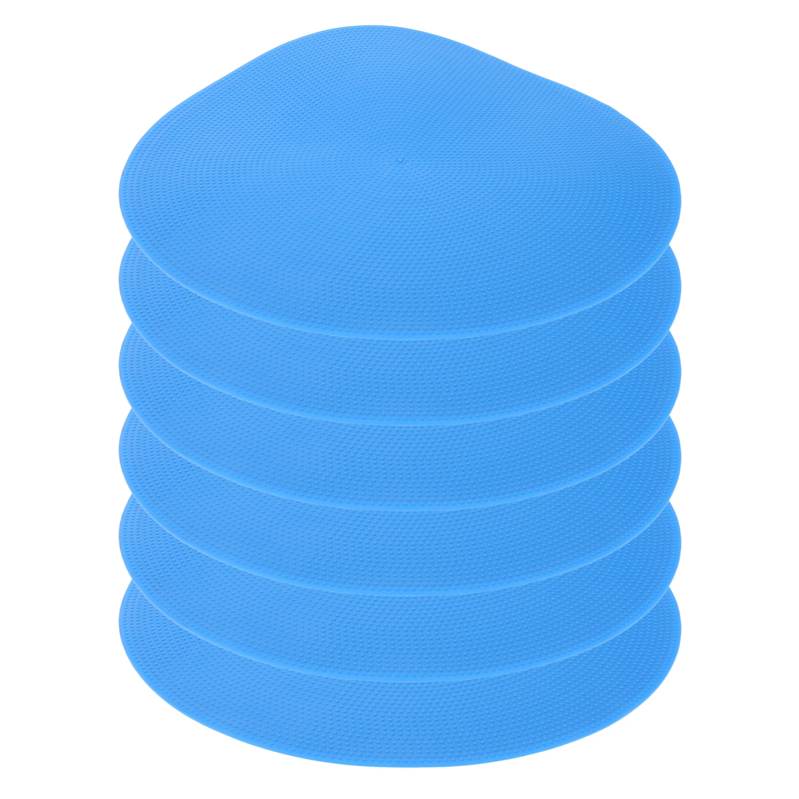 

6pcs Training Spot Markers Rubber Non-Slip Flat Discs For Football Soccer Basketball Agility Drills Speed Training Floor Cones