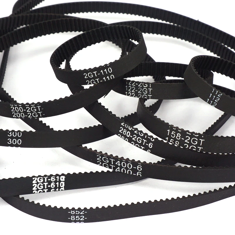 

2GT-6 round Closed End Timing Belt Rubber Drive Belt 6mm Width Perimeter 176-228mm for 3D Printer Accessories