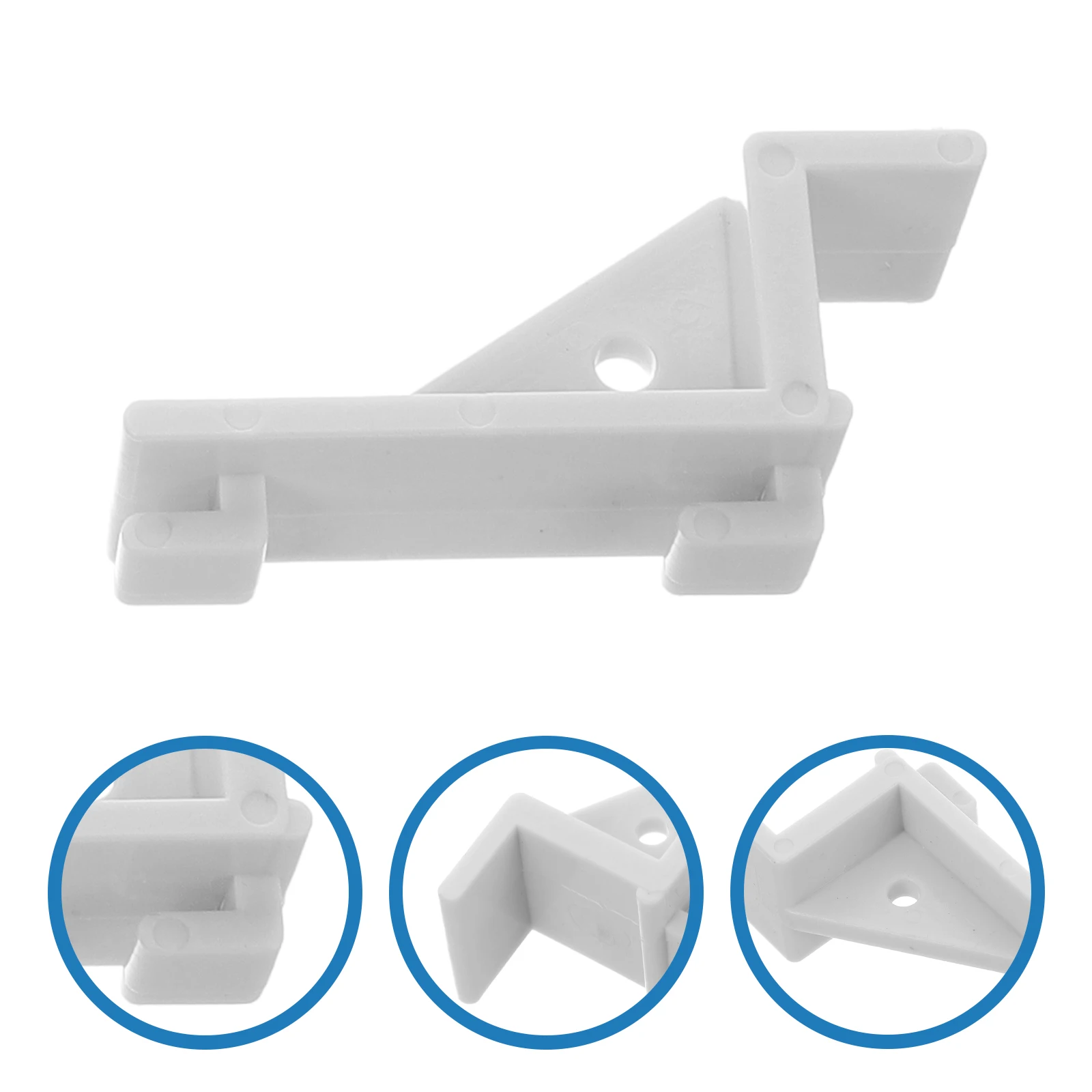 

10pcs Shelf Clips Freezer Partition Hooks Metal Shelving Bracket Plastic Wire Shelf Clips Compact Design