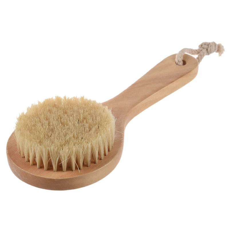 

5X Long-Handled Bristle Detox Wooden Handle Body Brush Skin Brush