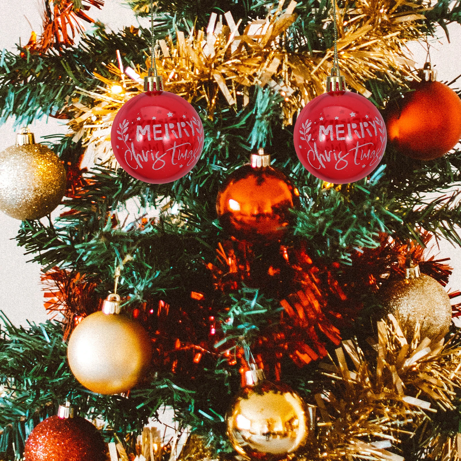 

6Pcs Xmas Tree Balls Ornament Pet Material Easy Install Remove Christmas Decor Christmas Ball Ornaments