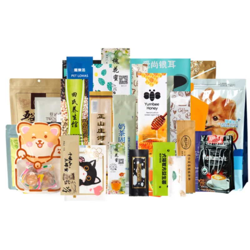 

Factory Wholesale Price Customized Logo Printing Bag DIY Boxes Woven Labels Hang tags Die-cut Stickers Christmas Gift Pouches