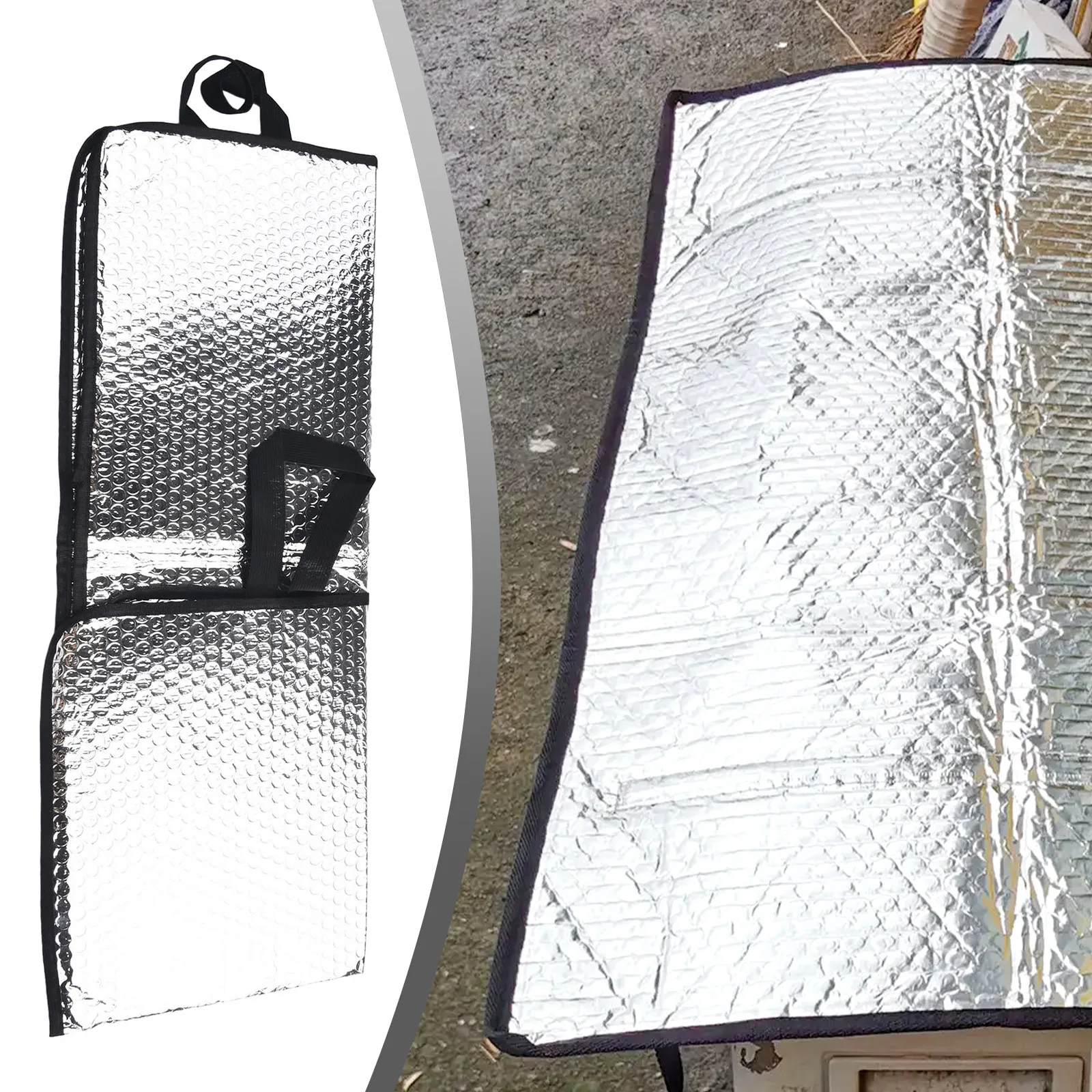 

1 шт. щиток для кондиционера, водонепроницаемый чехол для кондиционера, солнцезащитный чехол, теплоизоляция, эффективный аксессуар для охлаждения