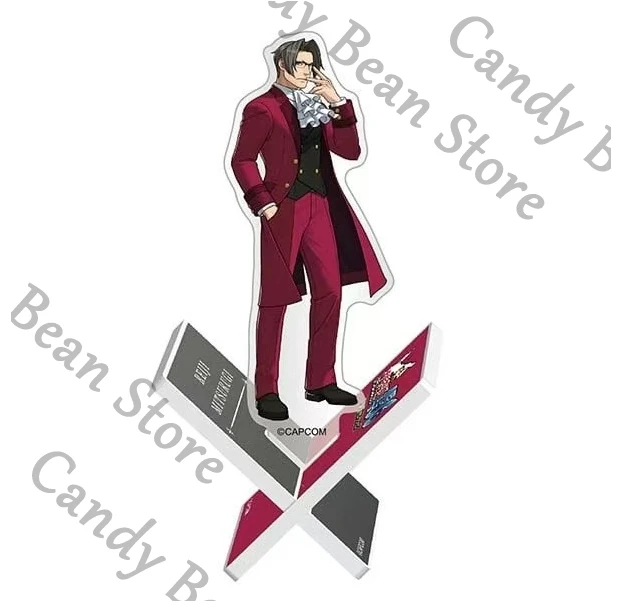 

Genuine Anime Ace Attorney Miles Edgeworth Cosplay Acrylic Figure Stand Cartoon Standing Sign Indicative Board ornament Gift