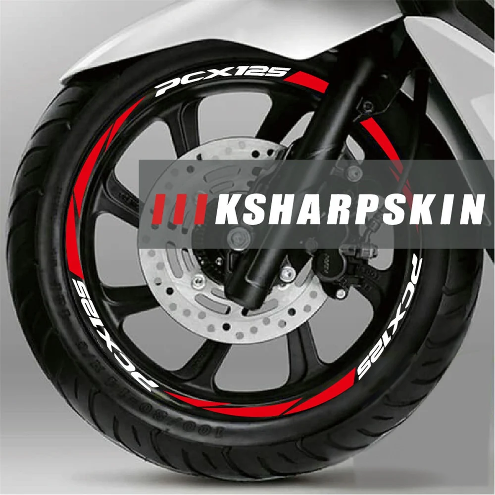 A30P-New Tire Modification Motorcycle Rim Stickers Reflective Stickers For HONDA Pcx 125 PCX125 2018 2019
