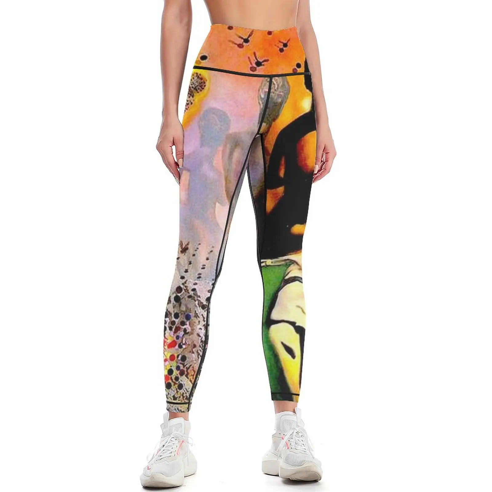 

VENUS DE MILO : VintageAbstract Surreal Print Leggings active wear gym's clothing Womens Leggings