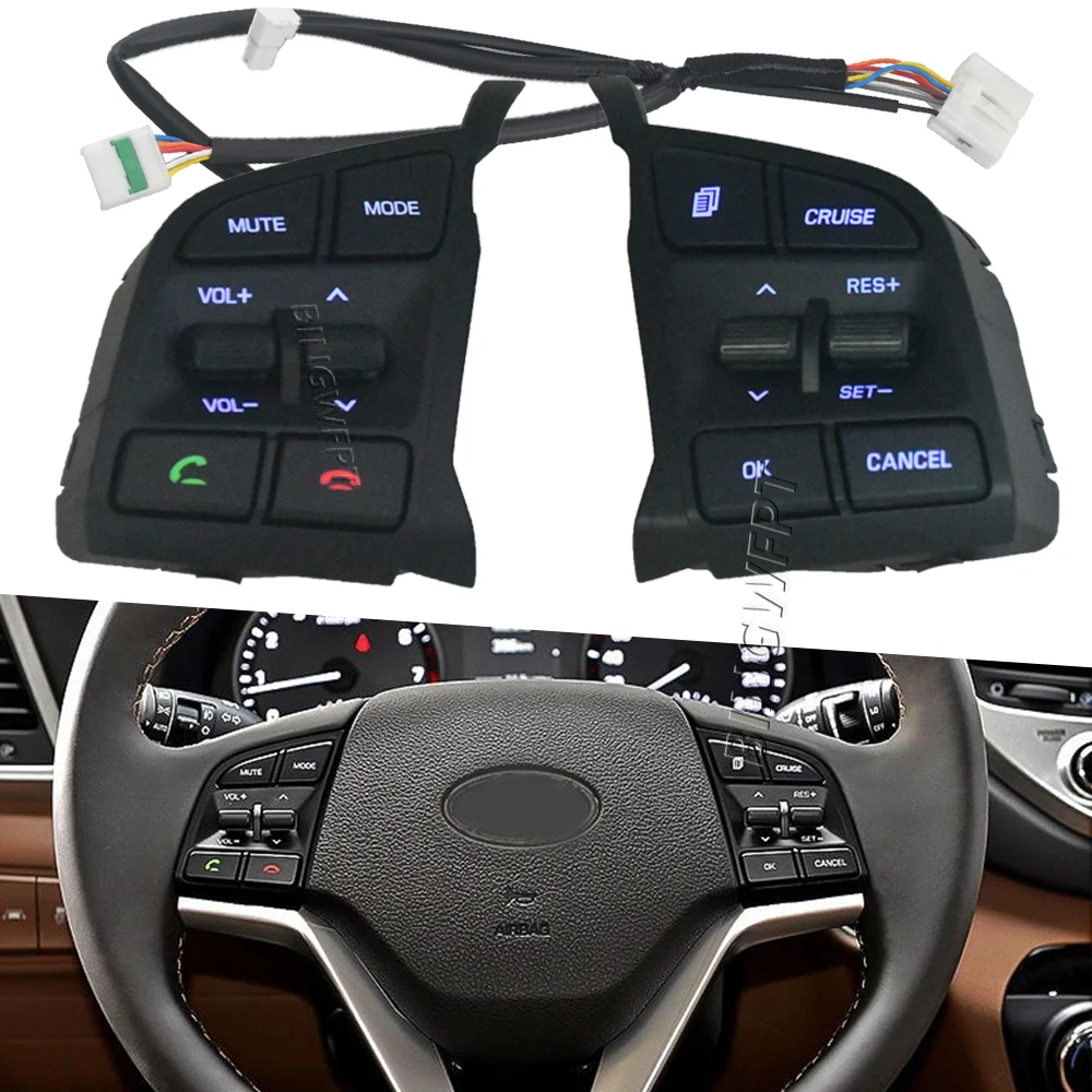 

96720-D3200 For Hyundai Tucson IX35 2015- 2019 Cruise Control Switch Steering Wheel Button Audio Android Player Switches 96710D3