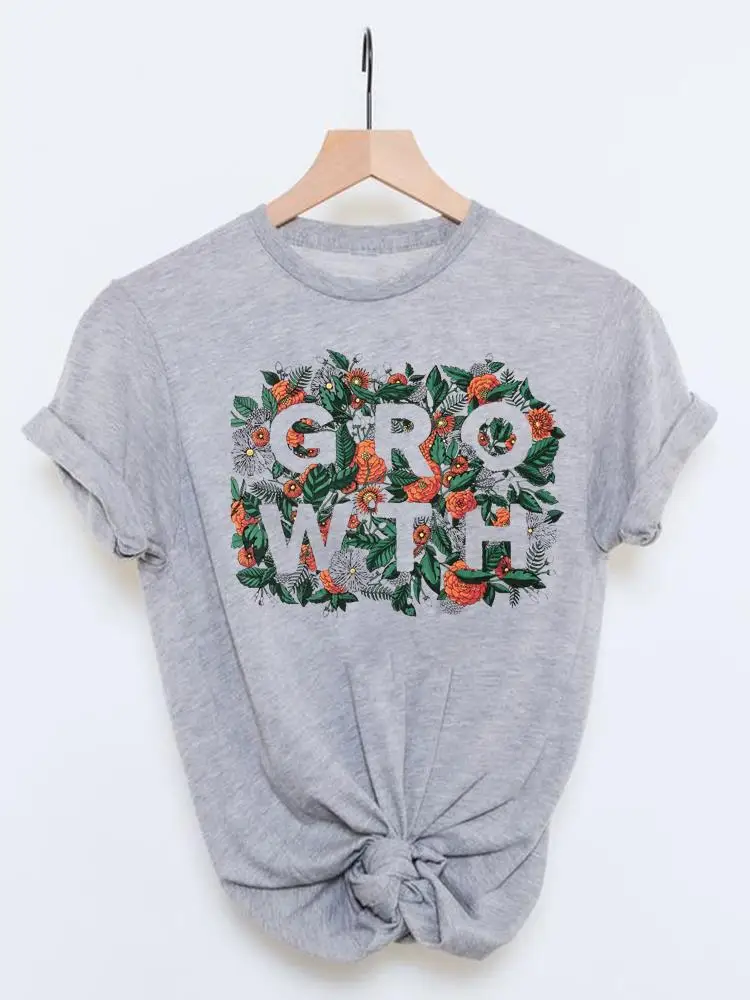 

Tee Women Casual Cartoon Graphic T Top Clothing Lady Flower Letter Style 90s Cute Print Summer Cartoon Fashion Tshirts T-Shirt