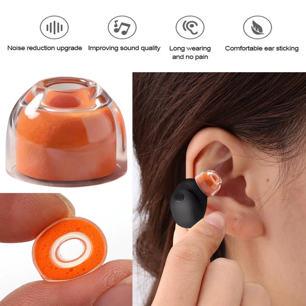 1-3Pairs for Sony WF-1000XM6/5/4/3/2 Memory Foam Earplugs Ear Tips Replacement Noise Cancelling Earbuds Cap Earphone Ear Pads view 4