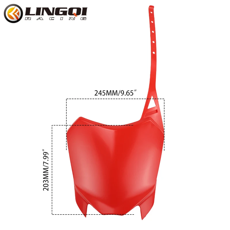 LINGQI سباق الدراجات النارية الجبهة رقم لوحة هدية قناع البلاستيك غطاء الجسم ل CRF110 CRF125 2013 2022 على الطرق الوعرة حفرة الترابية دراجة