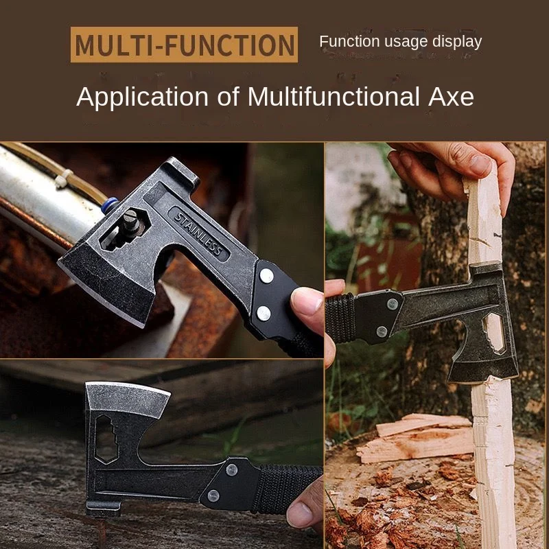 Outdoor camping multifunctional tactical axe camping sapper outdoor hammer axe