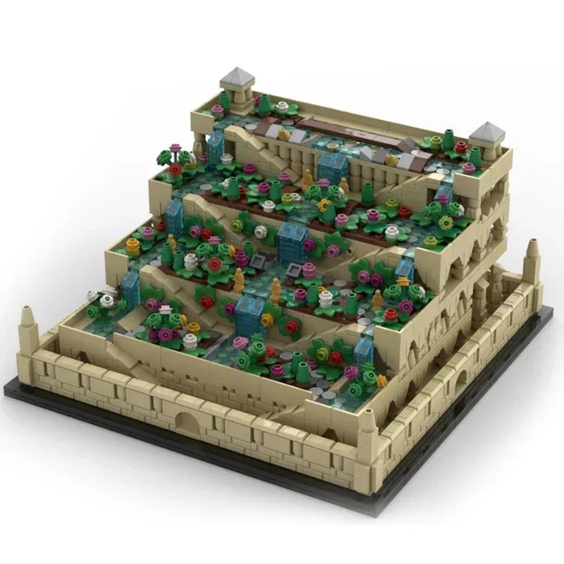 Moc Mattoni da costruzione Street View Modello Appeso Giardini di Babylon Tecnologia Blocchi modulari Regalo Giocattoli di Natale Set fai da te Assemblaggio