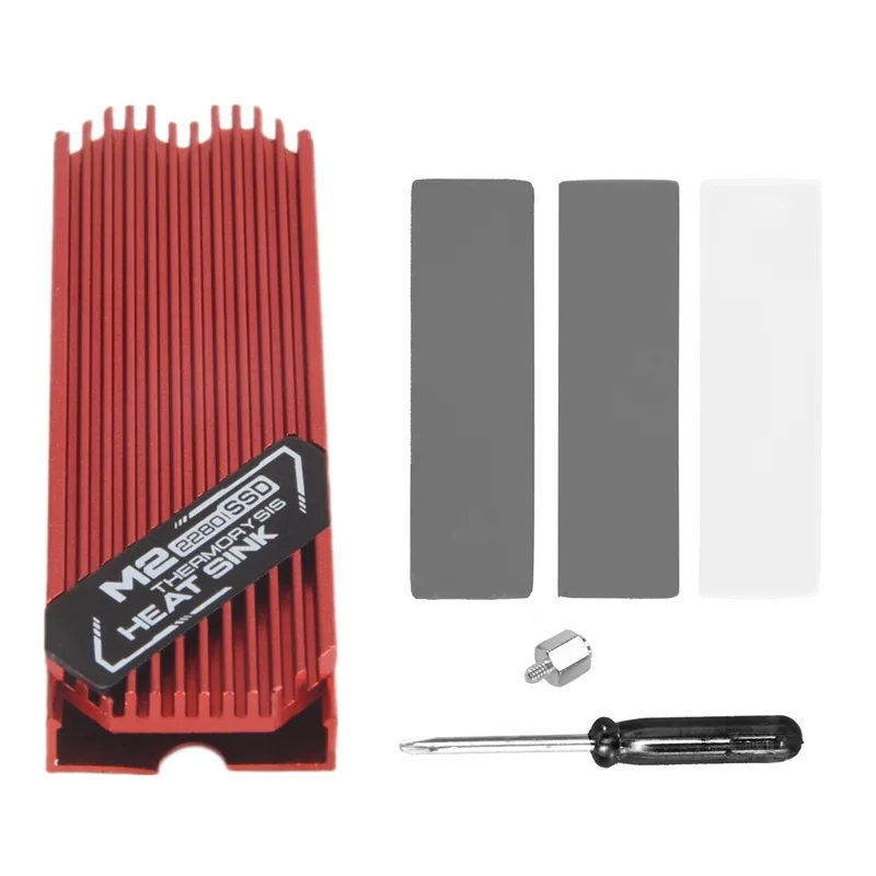 

Qy-Ultrathin M.2 SSD Heat Sink M2 2280 Solid State Hard Disk Aluminum Heatsink Cooler Cooling Thermal Pad