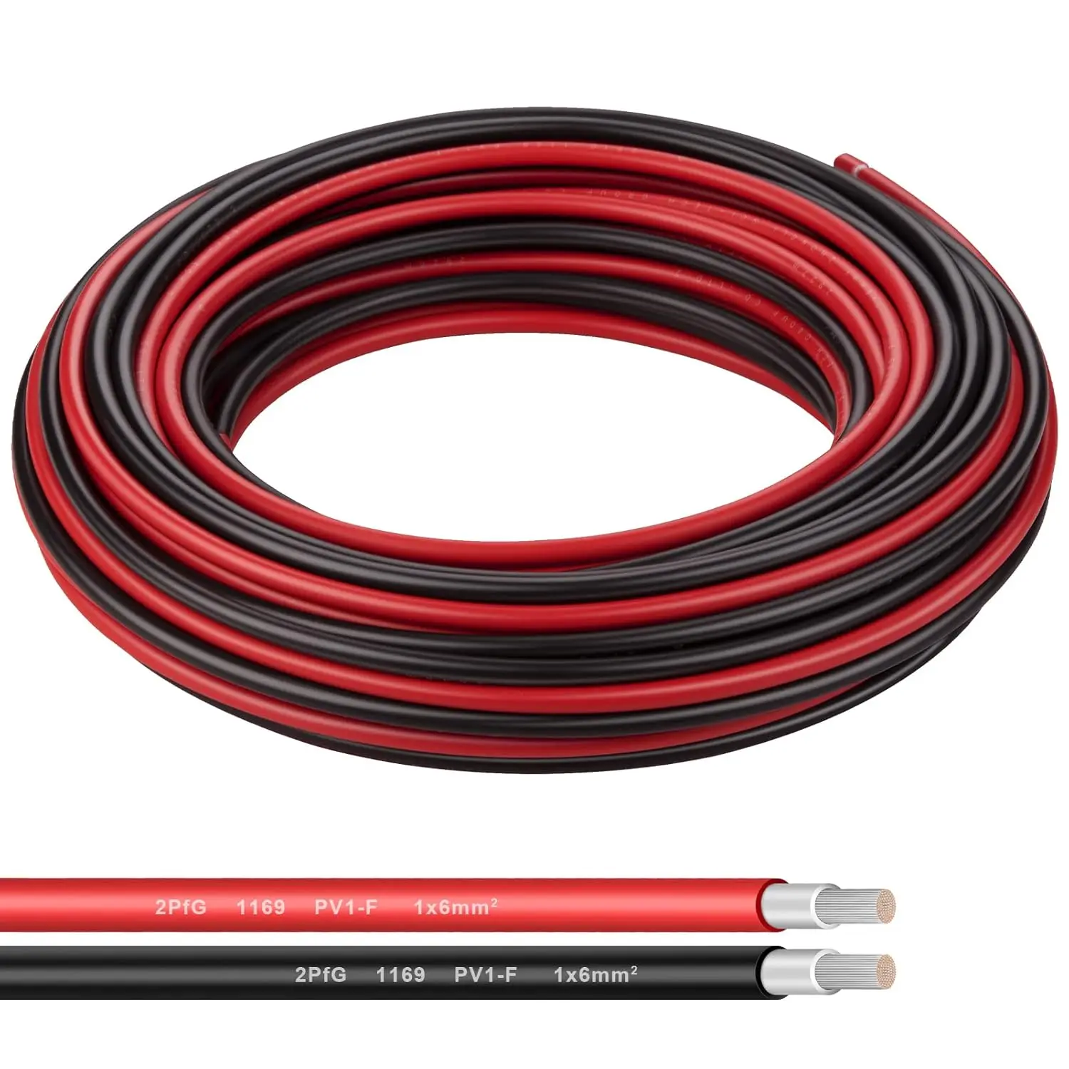 

Кабель-удлинитель для солнечных панелей 10AWG из луженой меди, 50 футов, черно-красный, для использования на улице, в автодомах, на морских судах, в автомобилях и лодках