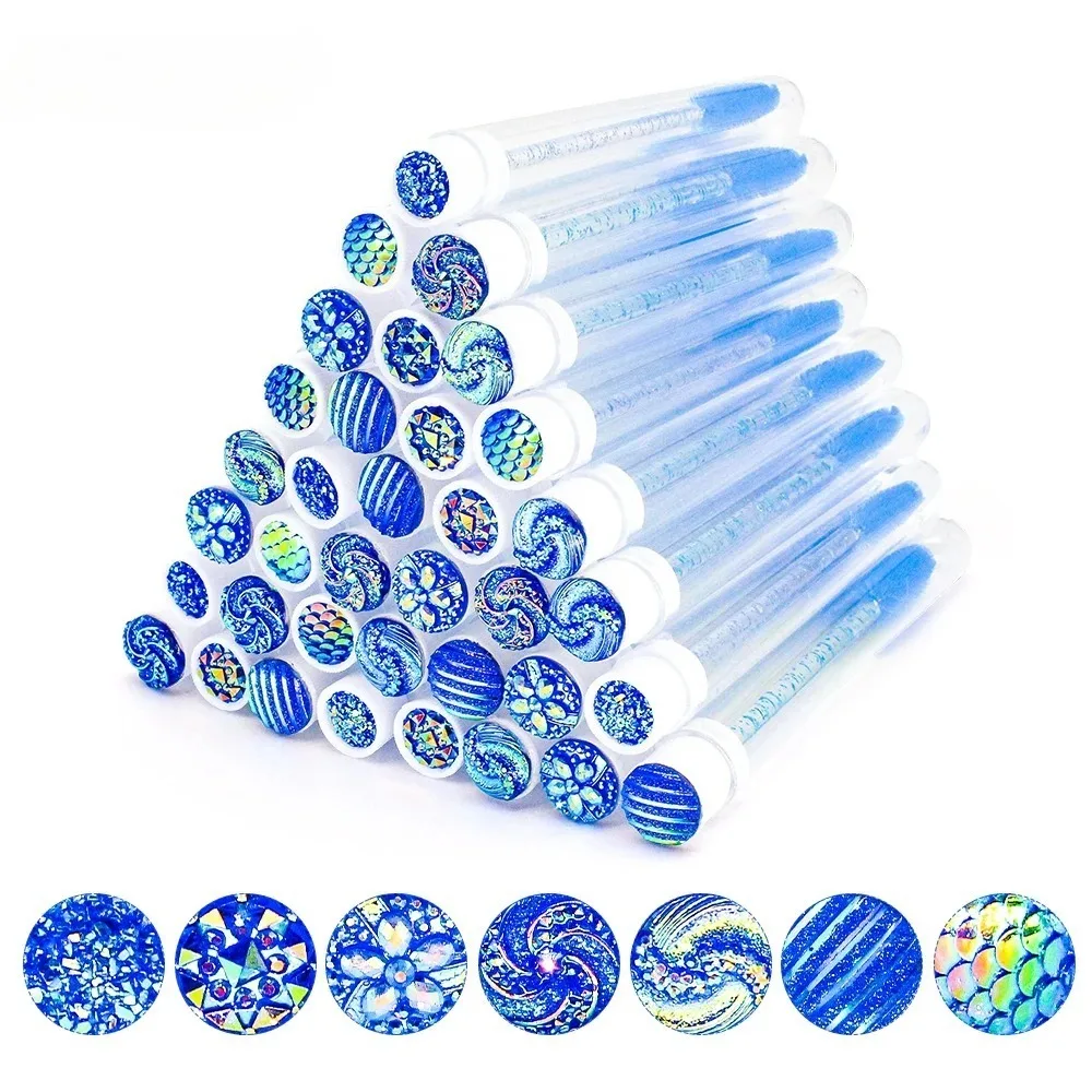 10 Uds. Cepillo de pestañas desechable, tubo de cepillo de pestañas reutilizable, varitas para rímel, tubos a prueba de polvo, carretes de pestañas, herramienta de maquillaje de almacenamiento