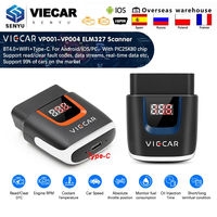 Viecar ELM327 PIC18F25K80 Engine ODB2 Scanner Auto tool Bluetooth-Compatible For IOS OBD 2 OBD2 Car Diagnostic ELM 327 V 1 5