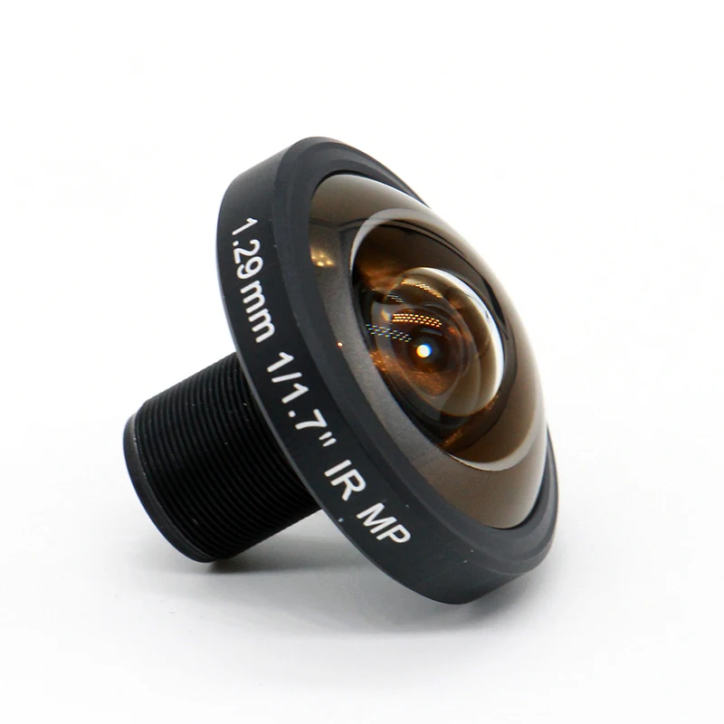 1.29mm M12 Fisheye Lens 190 Degrees S Mount 1/1.7