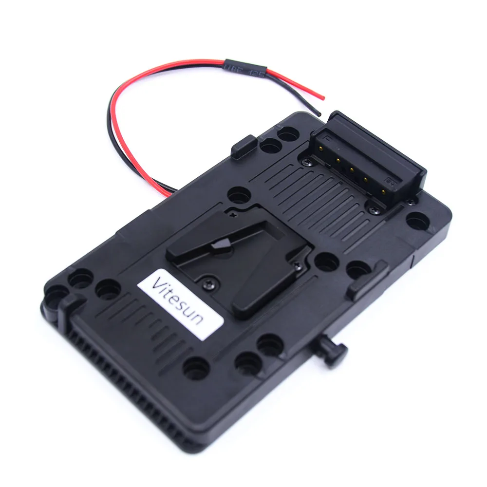 V-mount V-lock Battery Plate Adapter with D-Tap DIY Output for Lighting DSLR Camera LED Panel Power Supply