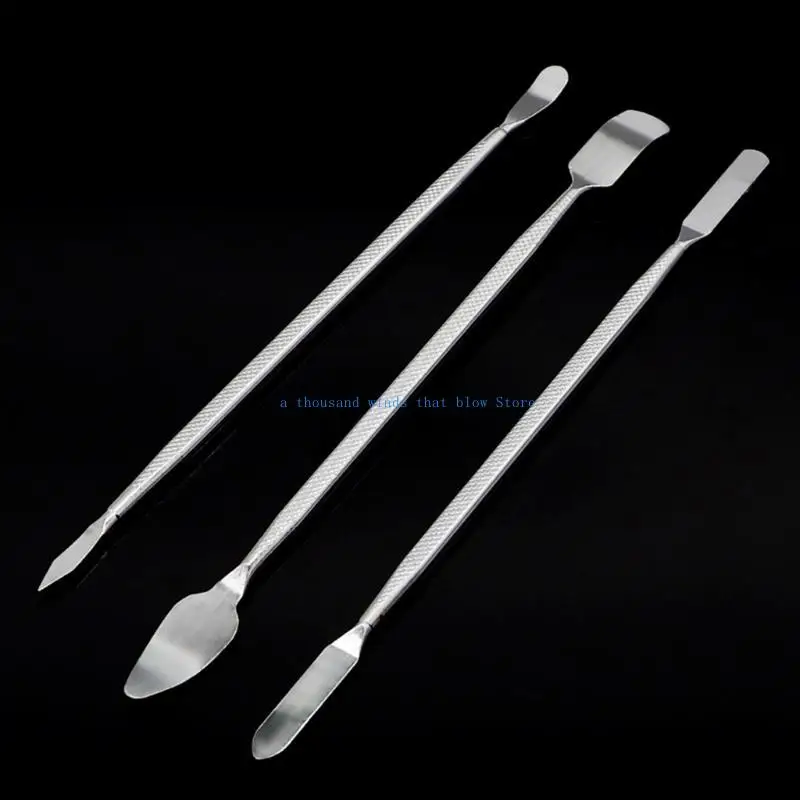 

E7CC Metal 3-Piece Set Double Ends Home Appliance Electronics Disassemble Tool with Double Ends Metal Pry Bar 17.5cm