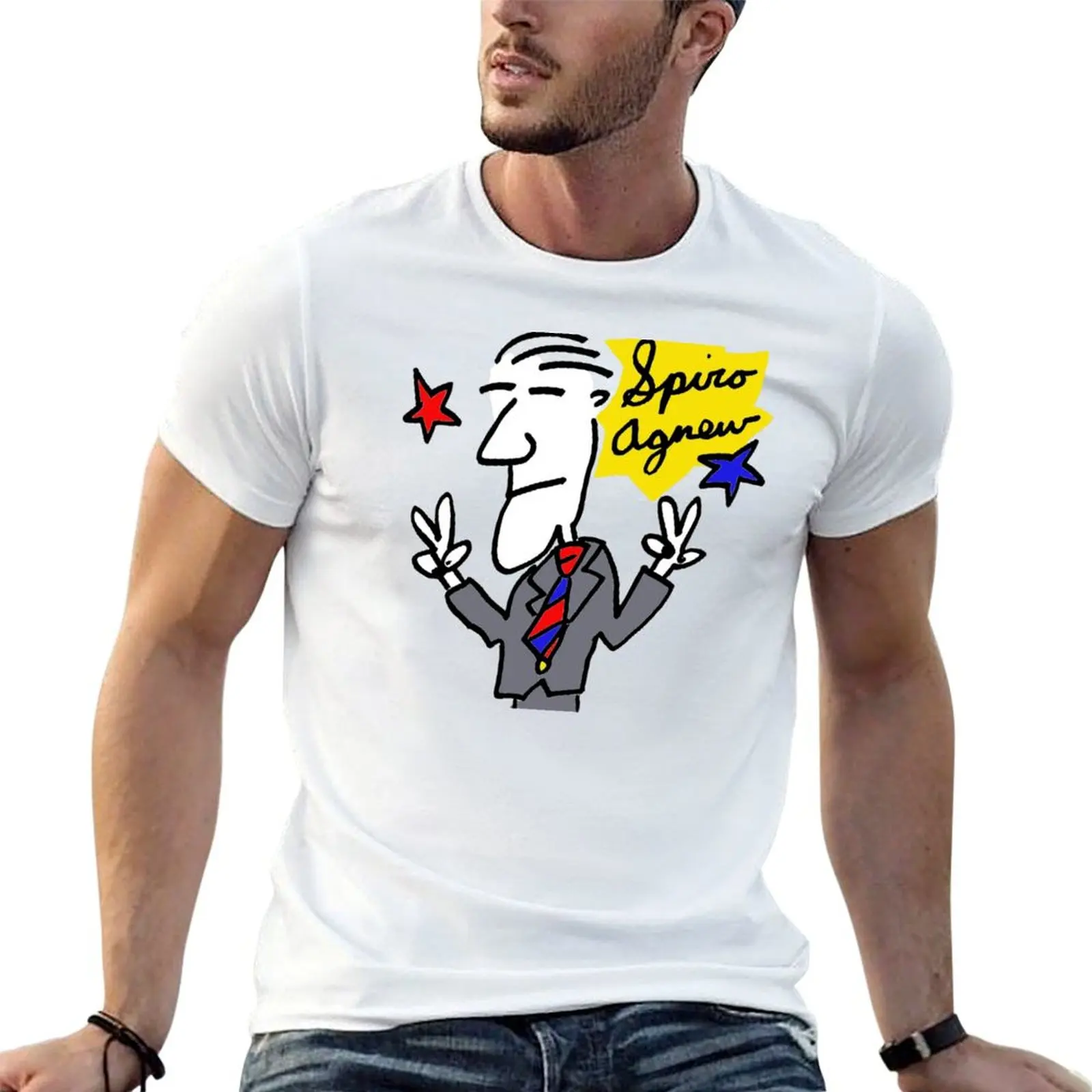 

t shirts Spiro for for T-Shirt Agnew man pack graphic cotton man vintage t shirts