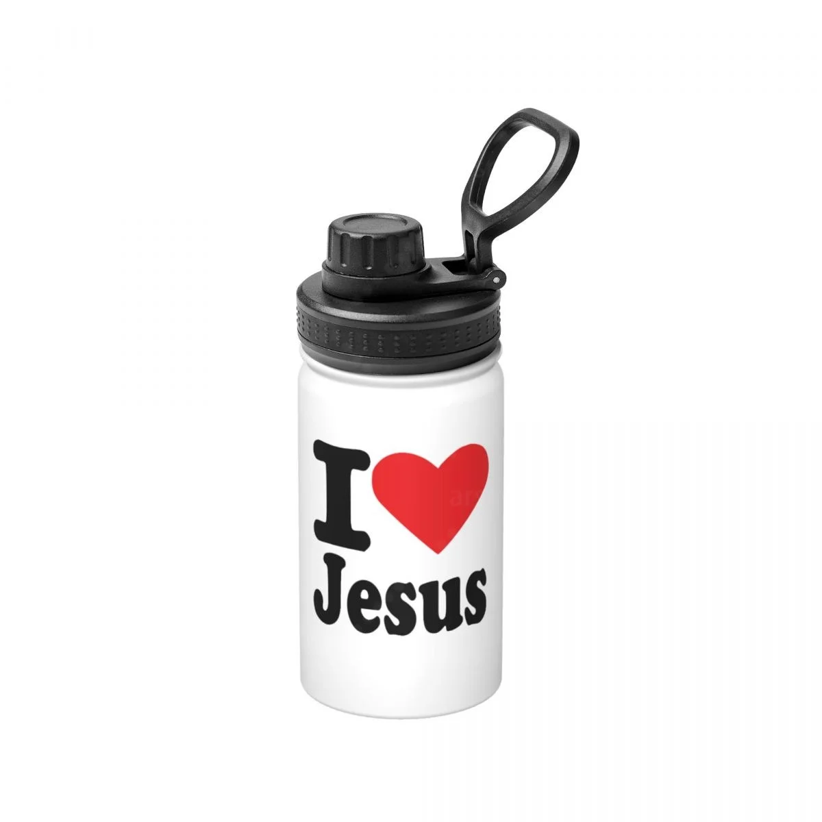 

I Love Jesus Personalized 12 OZ Insulated Water Bottle Leak Proof Stainless Steel Cup