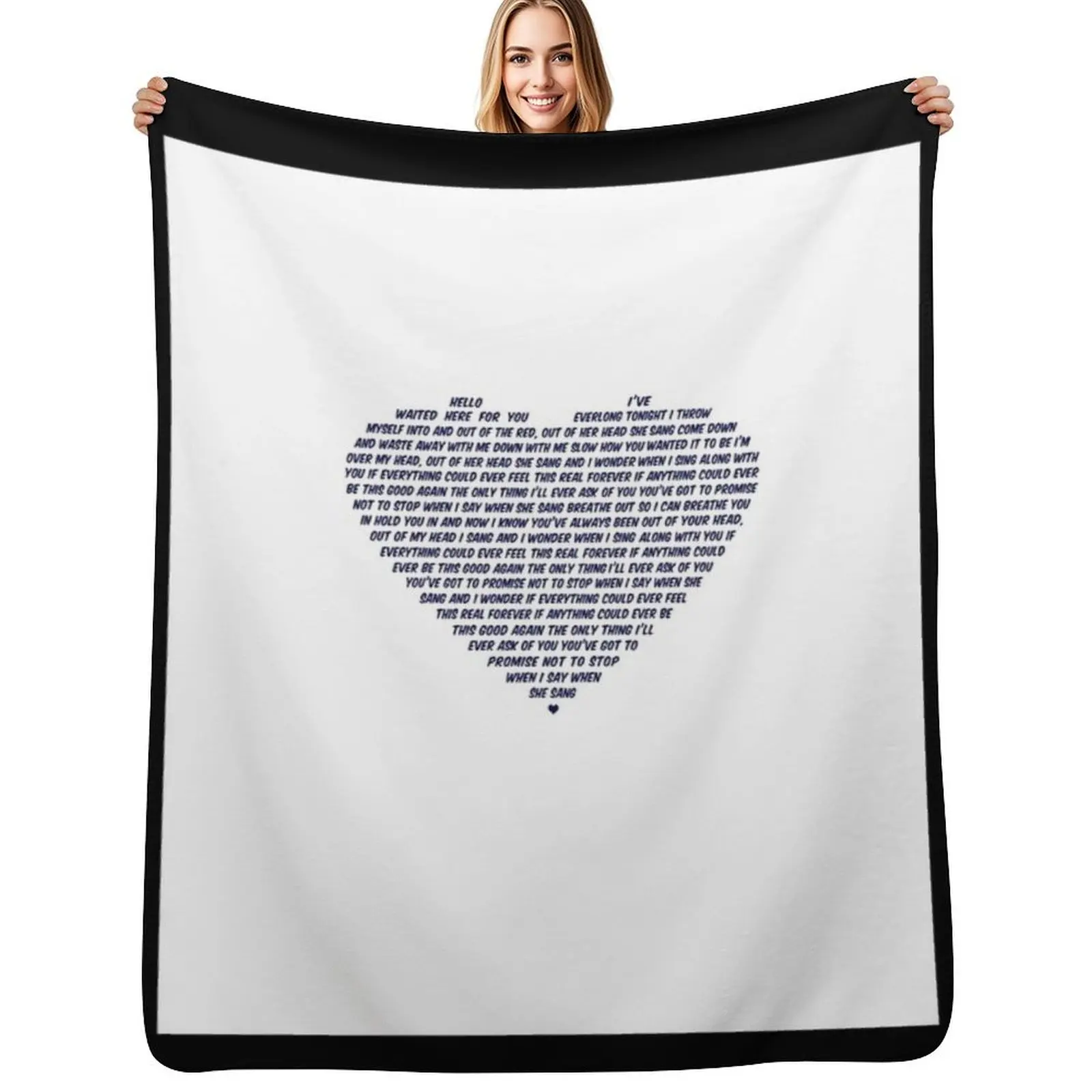 

Everlong Graphic Throw Blanket Warm Throw Blanket Gift for Anniversary