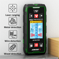 Multifunctional Metal Detector Laser Distance Meter 120M Laser Rangefinder Wood Finder Wall Scanner Cable Wires Copper Detector