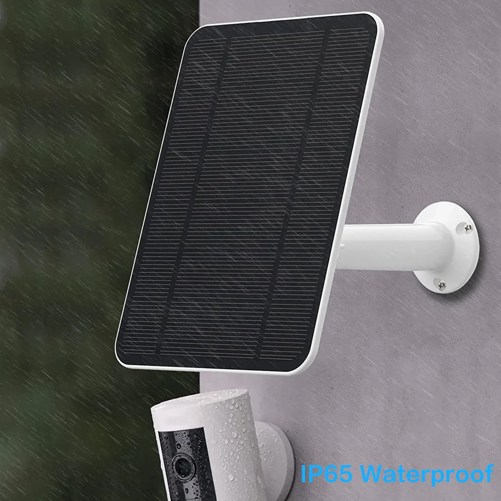 2-Pack Solar Panel for Security Camera Eufycam 2C/2C Pro/2/2 Pro/E20/E40/E, Wyze Cam Outdoor v1/v2, Wyze Battery etc.