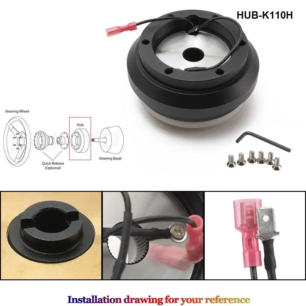 Sports Steering Wheel Short Hub Adapter Boss Kit For Acura Integra For Honda Civic For Honda Prelude Car Accessories HUB-K110H