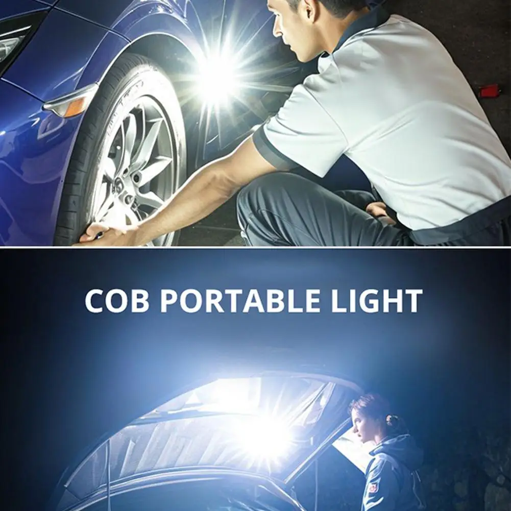 Multi-function Keychain Light, Rechargeable Mini Magnetic Work Sound Emergency Light Car Light, Camping P8t5