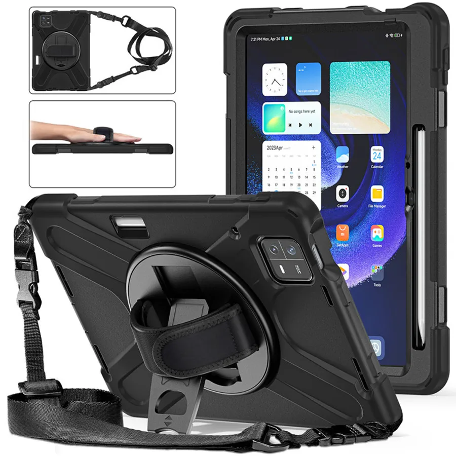 Inteligentne etui do XiaoMi Pad 6 Pro Mi Pad MiPad 6 Tablet 11 Cal 2023 wytrzymały wytrzymały, odporny na wstrząsy futerał osłona na ramię — zdjęcie produktu 7