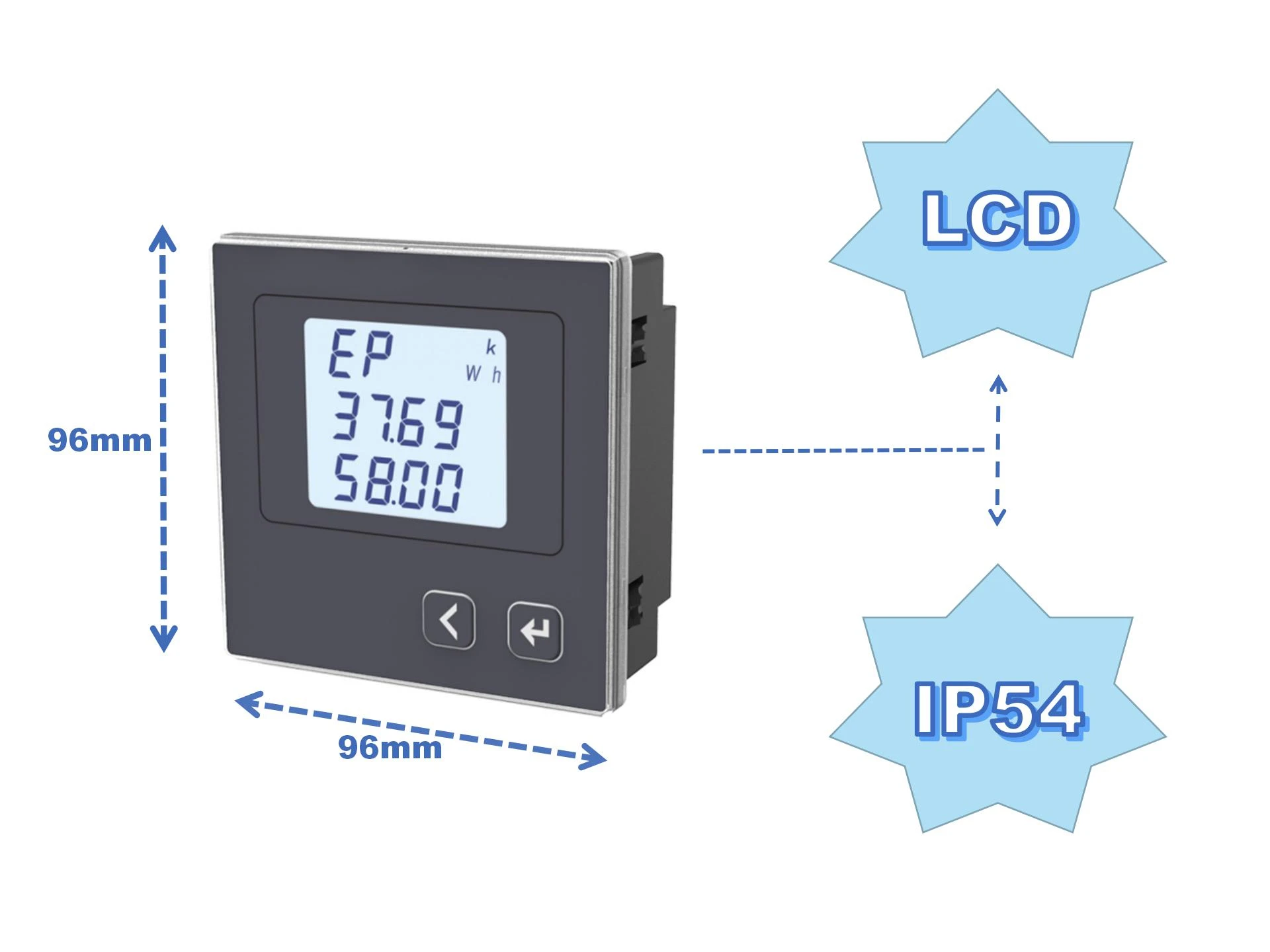 Factory outlet low price  ELECNOVA three phase voltmeter