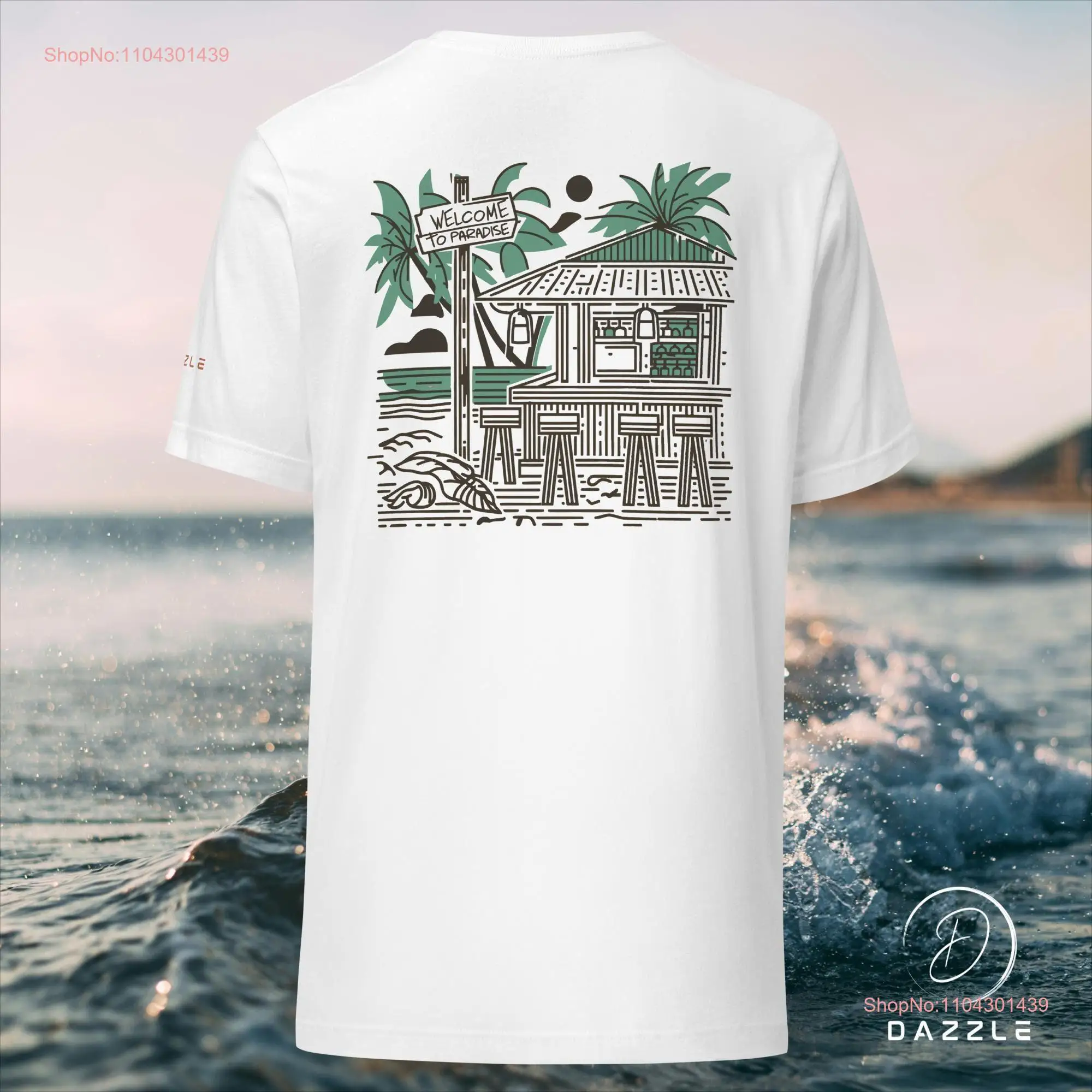 DAZZLE Beachbar T Shirt Stylish beach flair for your outfit long or short sleeves