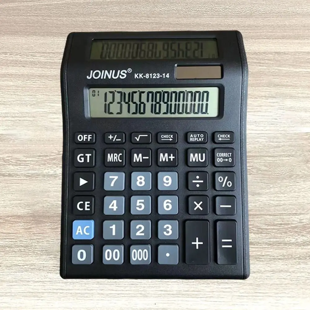 

Multifunctional Solar Dual-Screen Calculator Large Screen Display Efficient Calculation Financial Accounter Calculator
