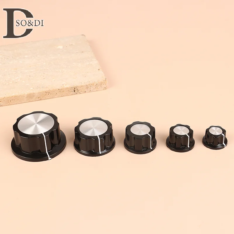 1Pc Potentiometer Knob Kit For Hole 6mm Dia MF-A01 MF-A02 MF-A03 MF-A04 MF-A05 Rotary Switch Electronic Knobs Caps