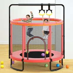 Trampoline Home Children's Indoor BabyJumping Bed Children's Toys Adult Fitness Belt Guard Net Family Jumping Bed