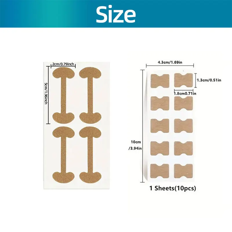 60/100 個足の爪パッチ、足の爪ステッカー、爪用ネイルステッカー足の爪ネイル S
