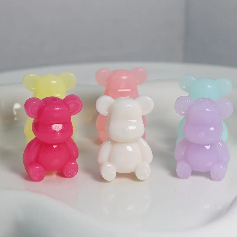 لطيف هلام الدب Kawaii الخرز لصنع المجوهرات Crafts بها بنفسك الحرف الديكور الهاتف سلسلة المفاتيح الاكسسوارات سوار الشعر حبل السحر