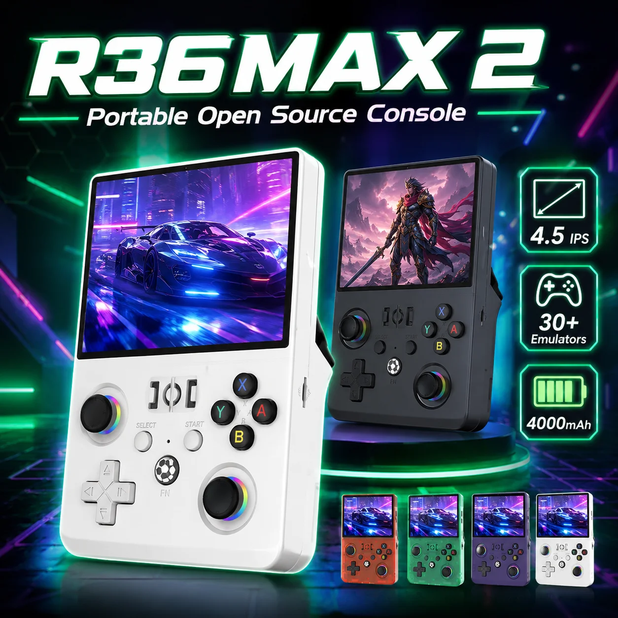 เครื่องเล่นเกมเรโทร R36 MAX 2  - Gaming Console R36 Max บทวิจารณ์และราคา