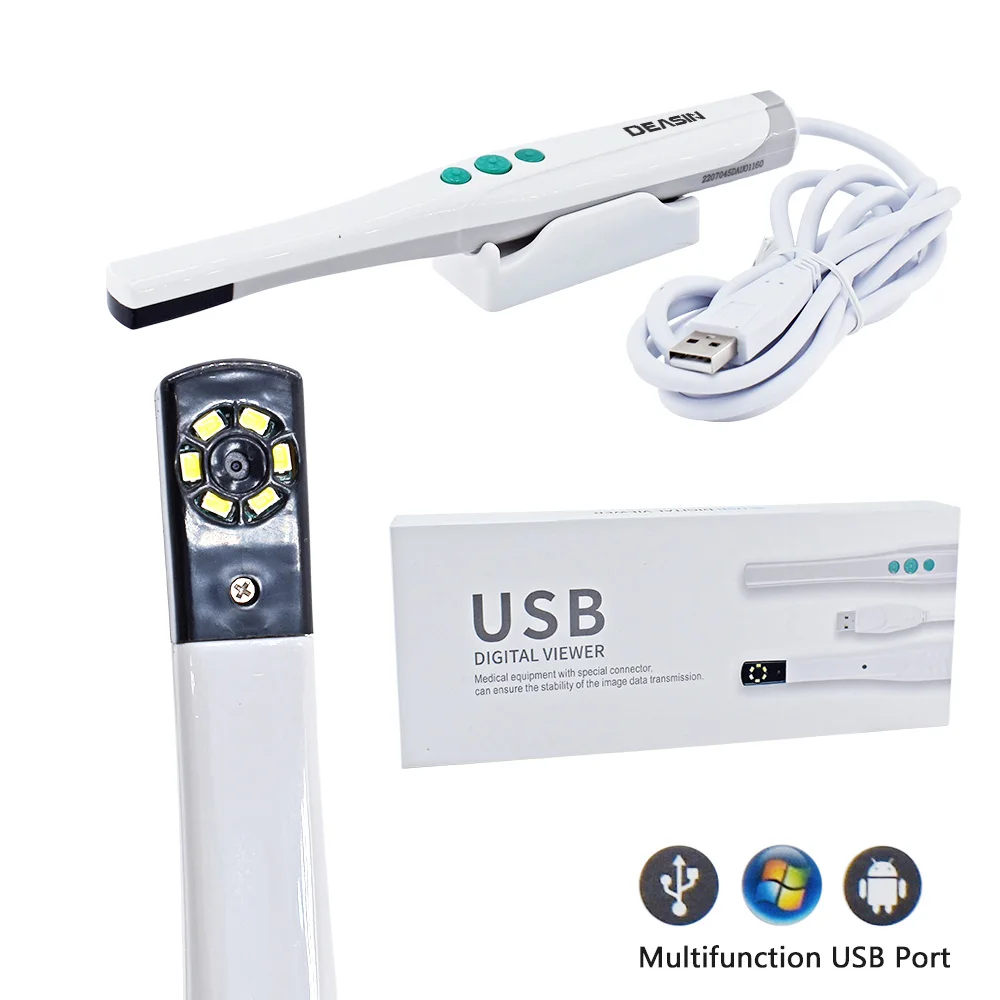 Dental Intra Oral Endoscope Camera Real-time Intraoral for Clinic 6 Led Light Home USB Teeth Photo Shoot