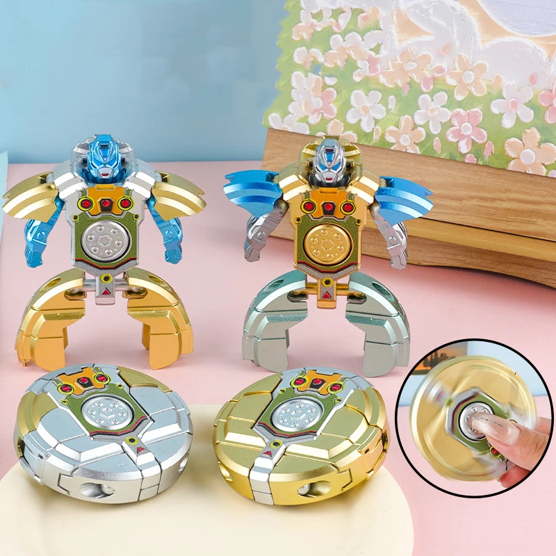 الإصبع الدوران Morphing روبوت الميكانيكية الضغط سبينر إصبع الدوران تململ لعبة أطفال الكبار الإجهاد الإغاثة مكافحة القلق لعبة