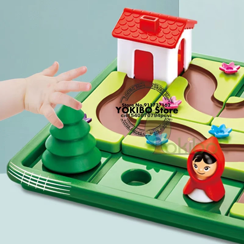 Little Red Riding Hood Hide&Seek Board Games With Solution Skill-Building Puzzle Logic Game Training Toy Children Gift