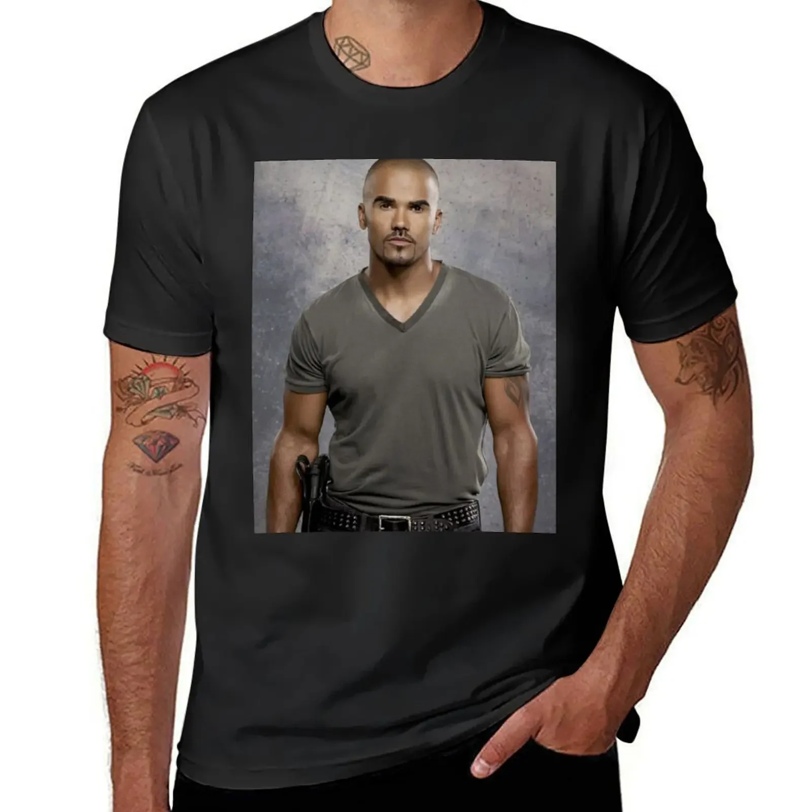 shemar moore T-Shirt anime tshirt blue archive for a boy mens graphic t-shirts big and tall