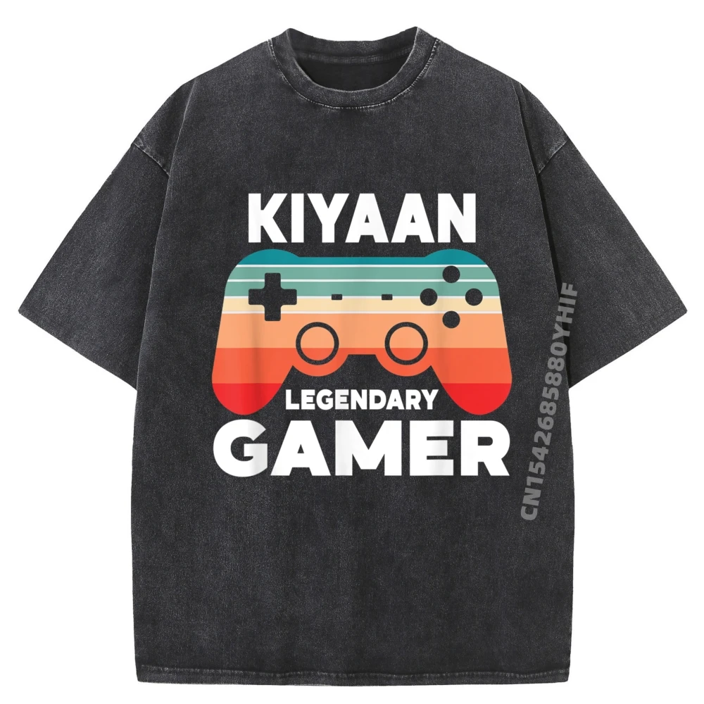 

Personalized Kiyaan Collectionkiyaan Legendary Gamer Funny Personalized Kiyaan Gamer Graphic Tee Cotton Harajuku Washed Shirt