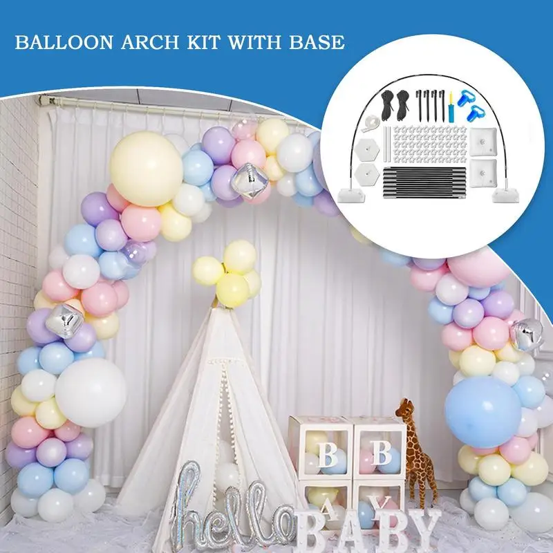 

Balloon Garland Arch Balloon Arch Background With Base Adjustable Garland Stand Wedding Decoration Kit For Baby Shower
