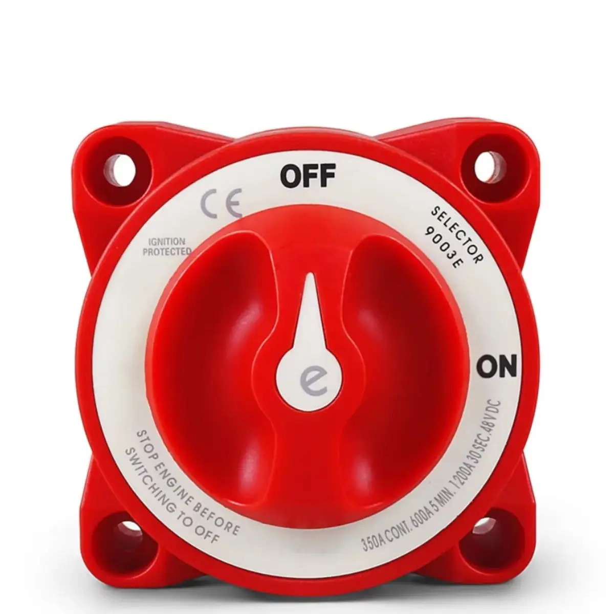 Yacht RV red heavy-duty power main switch, 9003E 48V 350A battery retrofit isolation switch
