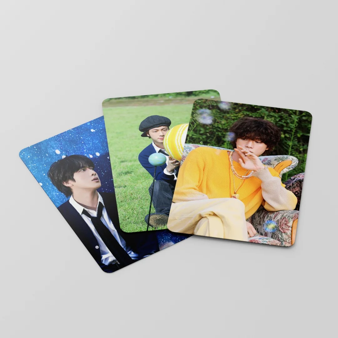 55Pcs/Set Kpop idol Card Jin Album The Astronaut Lomo Card Poster Photocards Collect Cards Postcards Fans Gifts